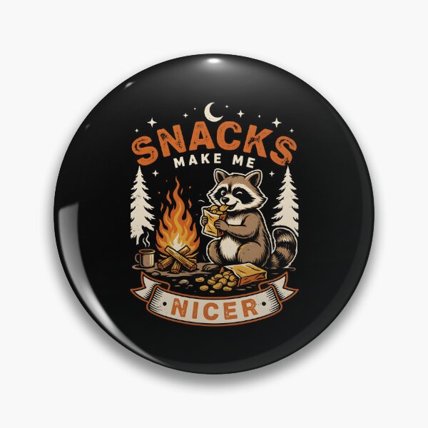 Item preview, Snacks Make Me Nicer Cute Trash Panda Raccoon Meme designed and sold by Redgiant87x.