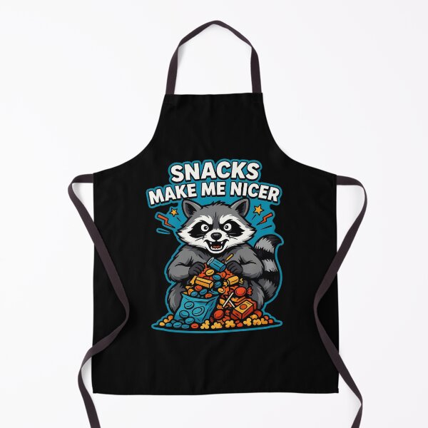 Item preview, Snacks Make Me Nicer Funny Raccoon Lovers for Foodies designed and sold by Redgiant87x.