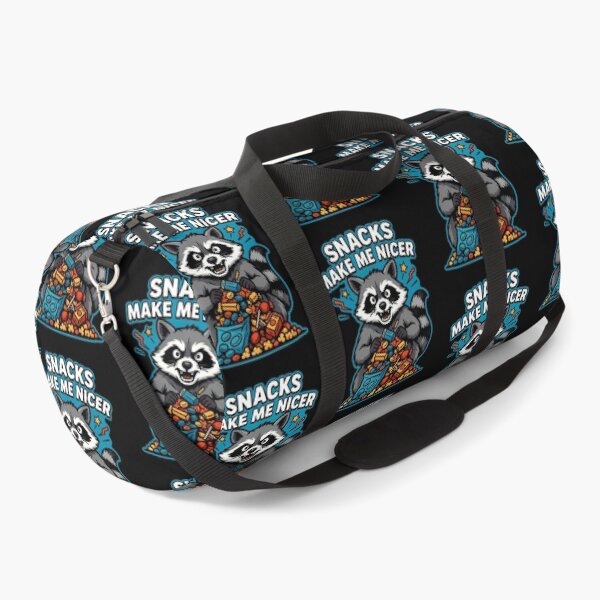 Item preview, Snacks Make Me Nicer Funny Raccoon Lovers for Foodies designed and sold by Redgiant87x.