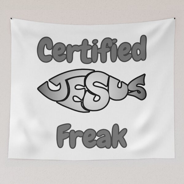 Item preview, Certified Jesus Freak Christian T-Shirt | Retro Faith Design | Jesus Fish Christian Gift designed and sold by JupiterLemons.