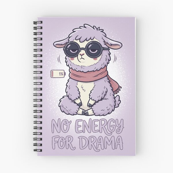 Item preview, Funny Llama with Sunglasses - No Energy For Drama - Anti Drama Quote designed and sold by Juka-Arts-CC.