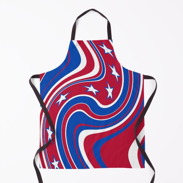 Item preview, 60's 70's Retro Liquid Stars and Stripes in Red, White and Blue designed and sold by MellowCat.