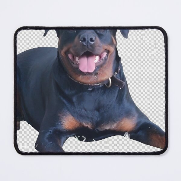 Item preview, Happy Rottweiler Dog Smiling Portrait designed and sold by miraldymelody.