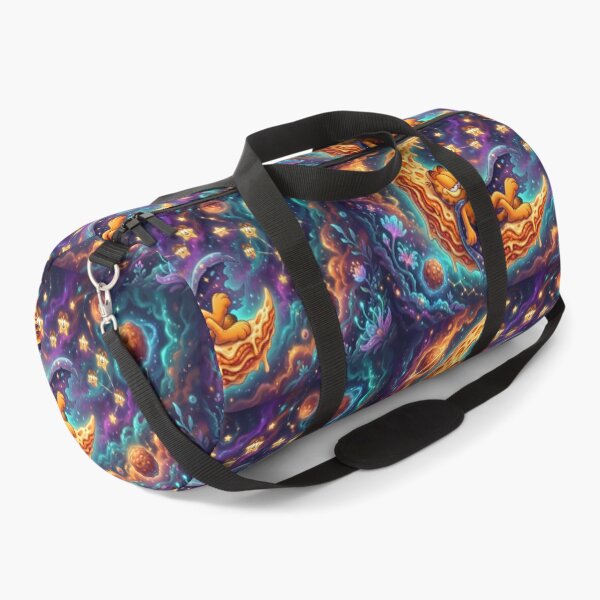 Item preview, Pizza Retro Neon Cyberpunk Cosmic Cat Lasagna Designs designed and sold by ART ATTACK ZONE.