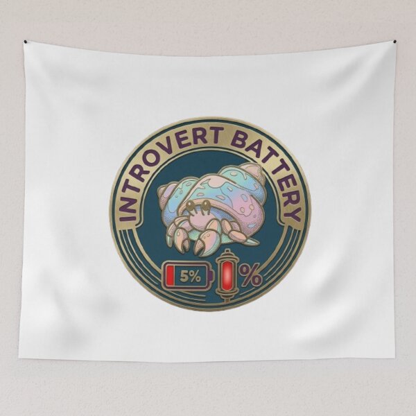 Item preview, Introvert battery 5% designed and sold by Larrysamdesign.