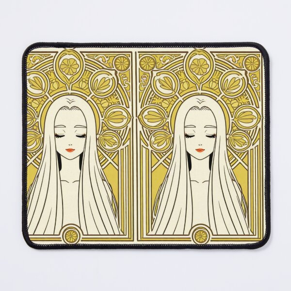 Item preview, Portrait - Cream haired woman yellow citrus frame designed and sold by AnimeShin.