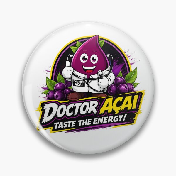 Item preview, Doctor Acai Mascot T-Shirt | Funny Acai Berry Cartoon Character | Healthy Fruit Design designed and sold by IZZO CREATIVE STUDIO.