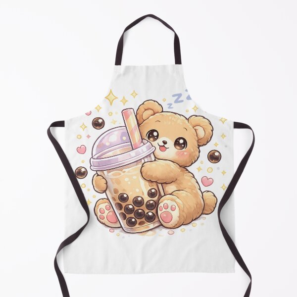 Item preview, Powered By Boba Bear Cute Kawaii Bubble Tea Sticker designed and sold by LandlordsIndia.