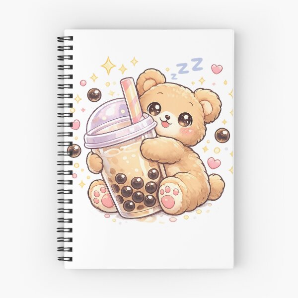Item preview, Powered By Boba Bear Cute Kawaii Bubble Tea Sticker designed and sold by LandlordsIndia.