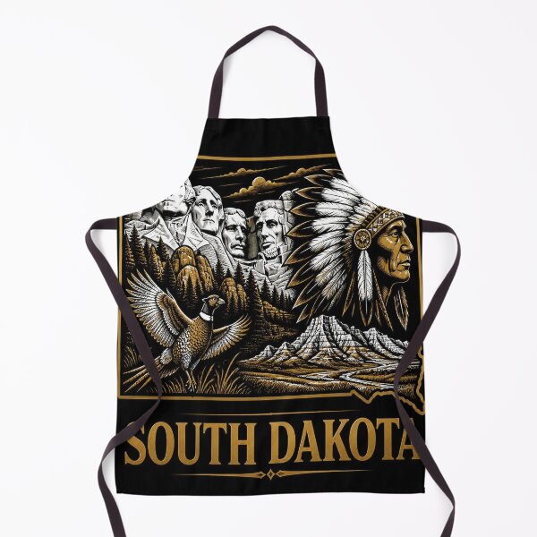 Item preview, South Dakota Shirt Gold Black State Pride Design designed and sold by SunnyDesign82.