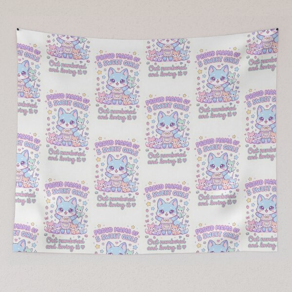 Item preview, Proud Mama of 5 Sweet Girls  designed and sold by Itsheartshop.