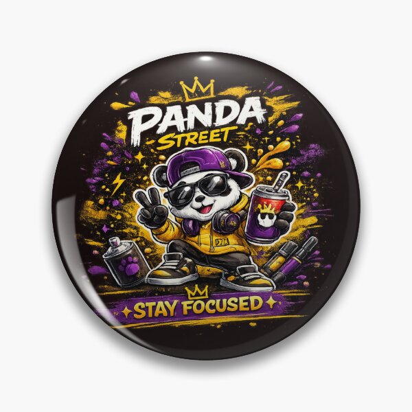 Item preview, Panda Street – Stay Focused  designed and sold by IZZO CREATIVE STUDIO.