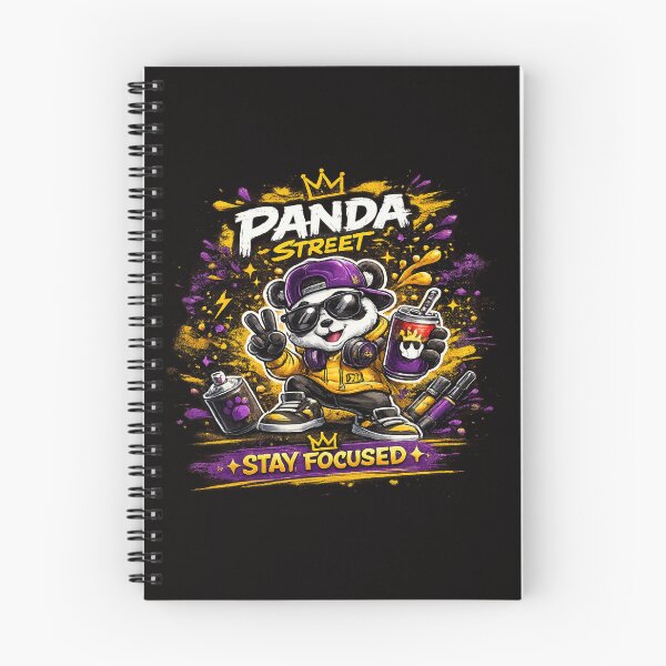 Artikelvorschau, Panda Street – Bleib konzentriert entworfen und verkauft von IZZO CREATIVE STUDIO.