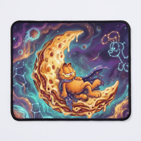 Item preview, Planets Retro Neon Cyberpunk Cosmic Cat Lasagna Designs designed and sold by ART ATTACK ZONE.