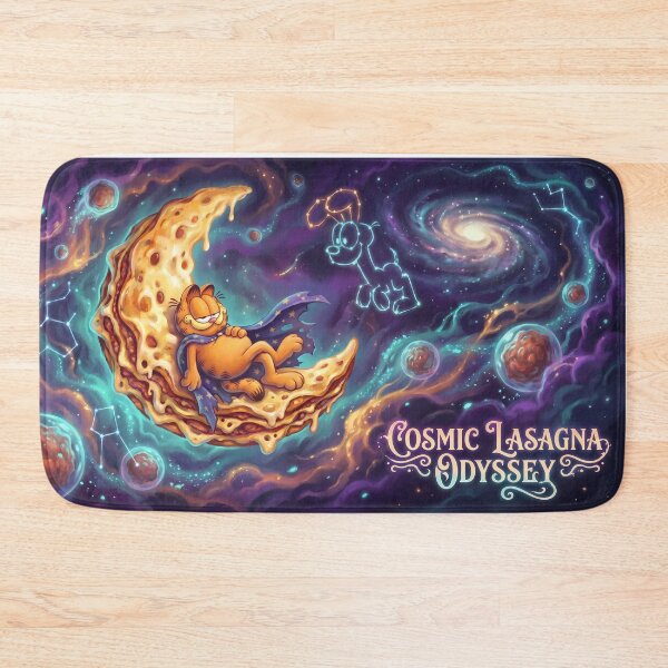 Item preview, Planets Retro Neon Cyberpunk Cosmic Cat Lasagna Designs designed and sold by ART ATTACK ZONE.