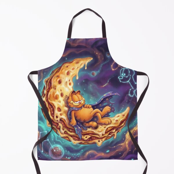 Item preview, Planets Retro Neon Cyberpunk Cosmic Cat Lasagna Designs designed and sold by ART ATTACK ZONE.