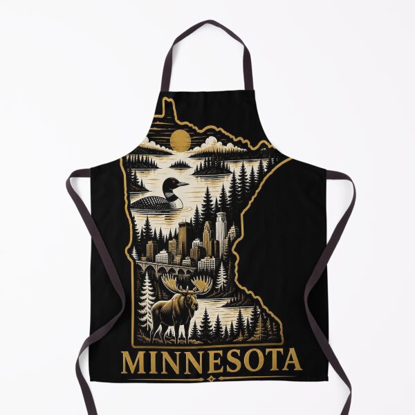 Item preview, Minnesota Shirt Gold Black State Pride Design designed and sold by SunnyDesign82.