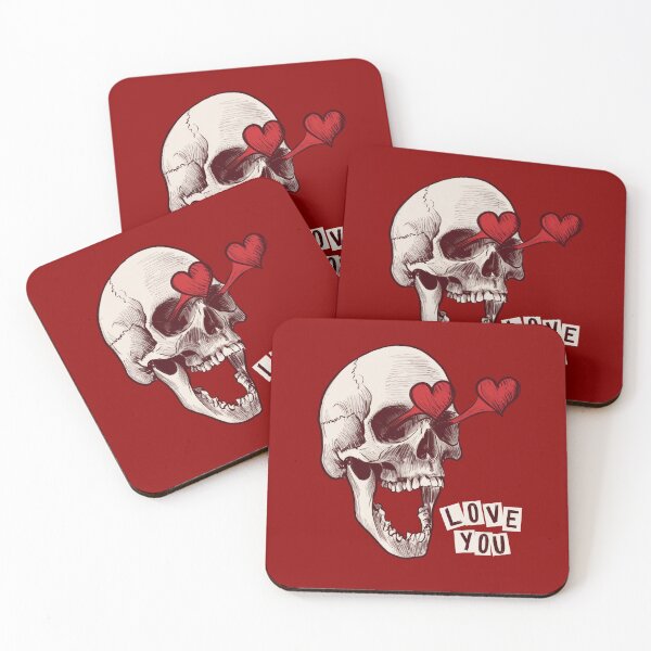 Item preview, Skull In Love - Cute Creepy Love designed and sold by Kaurisdigital.