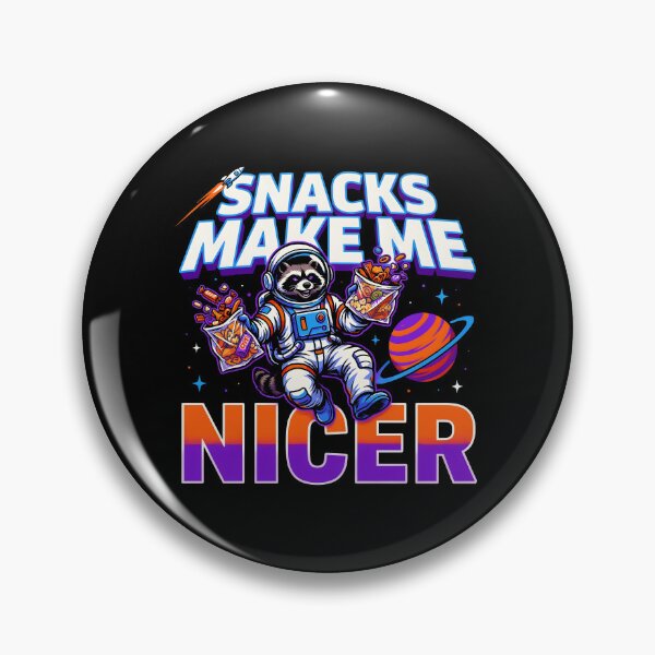 Item preview, Snacks Make Me Nicer Cute Funny Raccoon Lovers Gift Idea designed and sold by Redgiant87x.