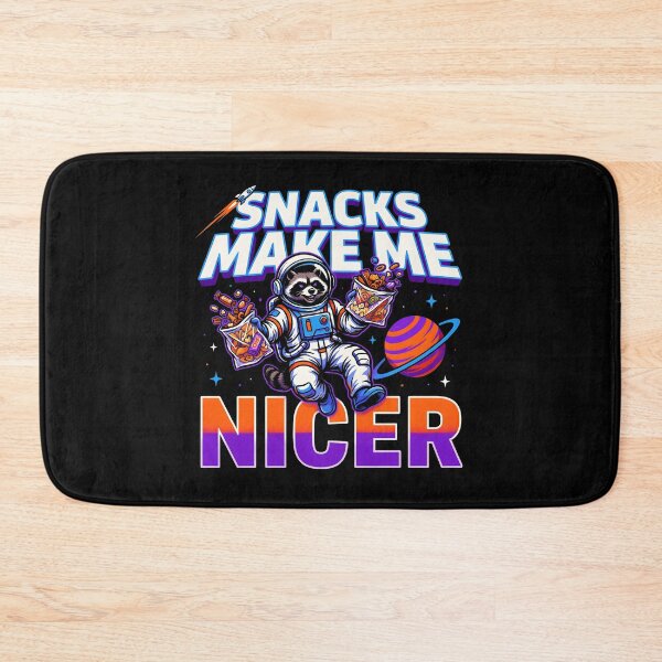 Item preview, Snacks Make Me Nicer Cute Funny Raccoon Lovers Gift Idea designed and sold by Redgiant87x.