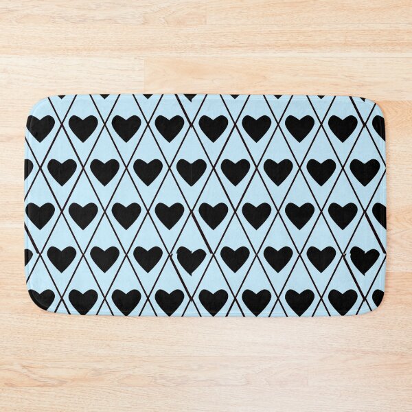 Item preview, Black Heart Argyle Pattern: Moonwater Blue designed and sold by Soul Garden Studio.