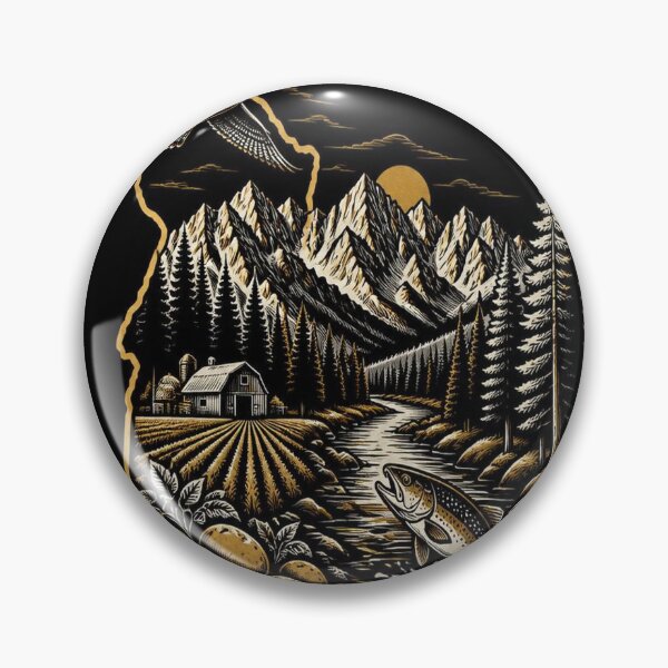 Item preview, Idaho Shirt Gold Black State Pride Design designed and sold by SunnyDesign82.