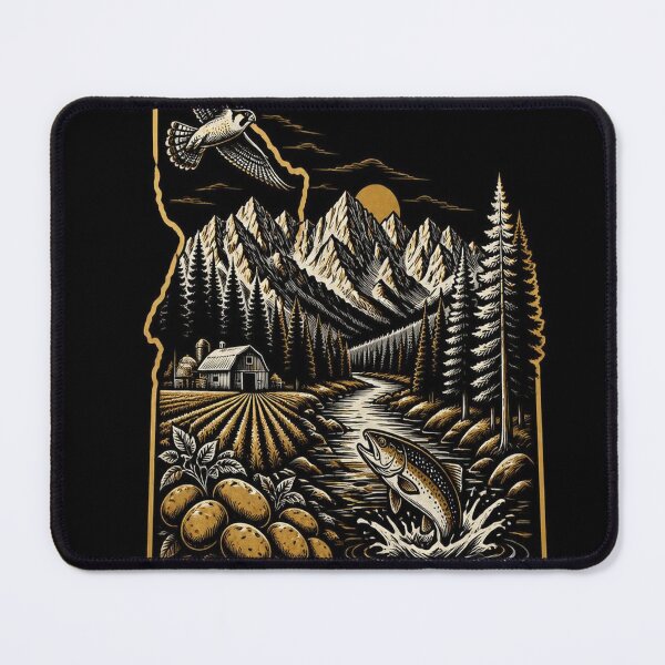 Item preview, Idaho Shirt Gold Black State Pride Design designed and sold by SunnyDesign82.