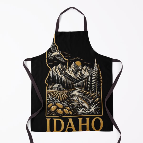 Item preview, Idaho Shirt Gold Black State Pride Design designed and sold by SunnyDesign82.