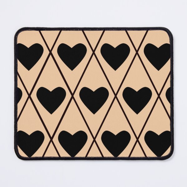 Item preview, Black Heart Argyle Pattern: Apricot Cream designed and sold by Soul Garden Studio.