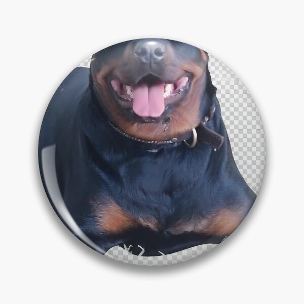 Item preview, Happy Rottweiler Dog Smiling Portrait designed and sold by miraldymelody.