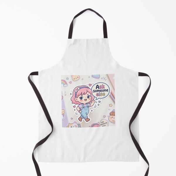 Item preview, Cute Kawaii Girl Saying Ask Someone Else Sticker designed and sold by FAZ-DESIGNS.