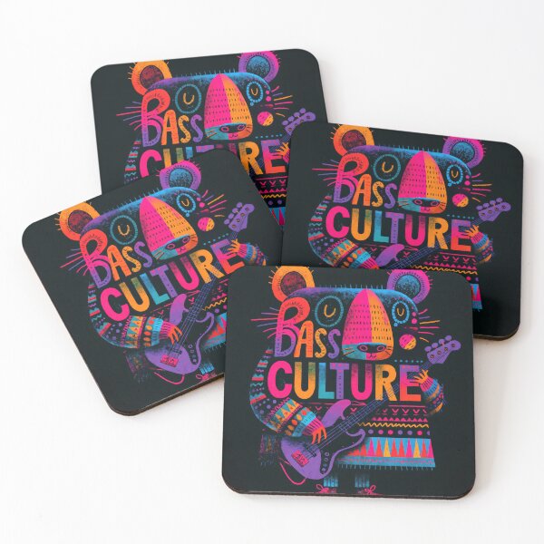 Item preview, Wall Art - Postcard:  Bass Culture Neon Groove designed and sold by ForeverPrintsOK.