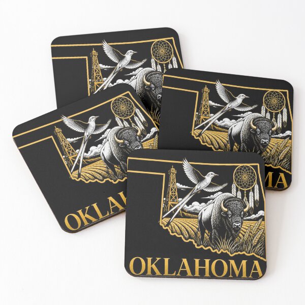 Item preview, Oklahoma Shirt Gold Black State Pride Design designed and sold by SunnyDesign82.