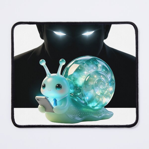 Item preview, Emerald Snail - Slacker Alert: The Boss is Watching You designed and sold by ABYSSLAB.