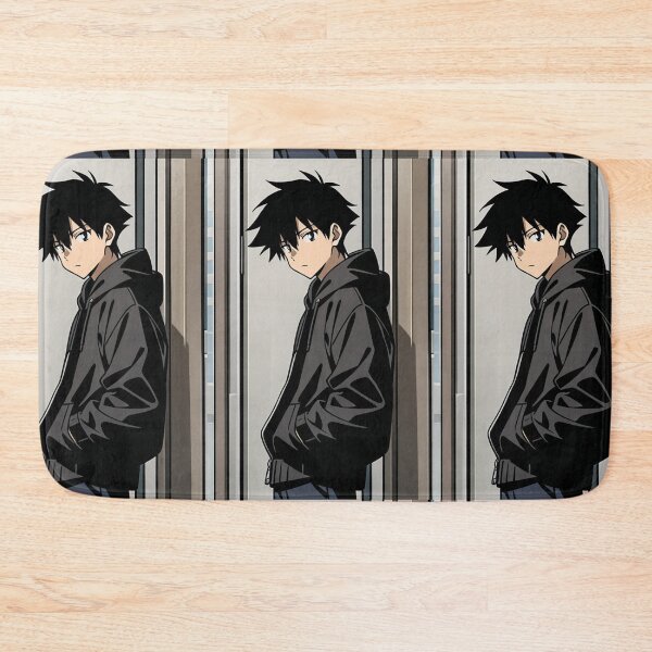 Item preview, Portrait - Elegant man grey hoodie hands pockets designed and sold by AnimeShin.