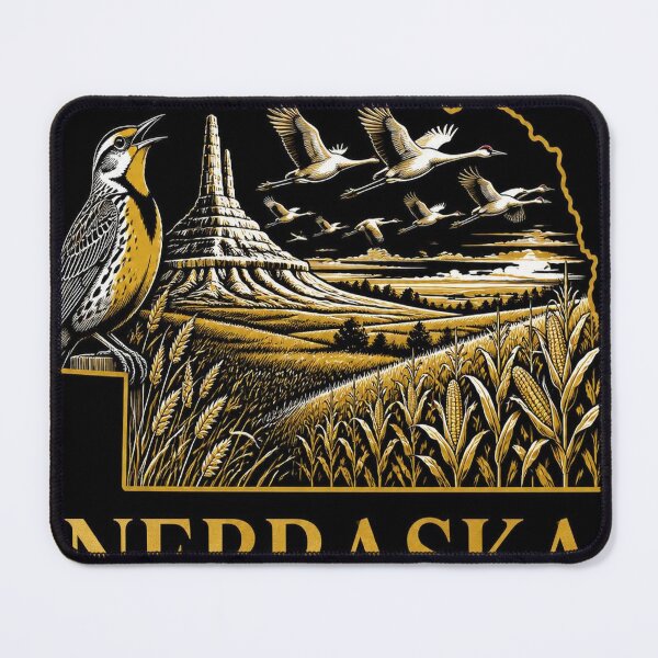 Item preview, Nebraska Shirt Gold Black State Pride Design designed and sold by SunnyDesign82.