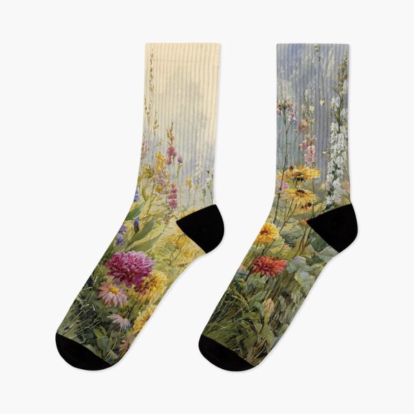 Item preview, Botanical Wildflower Canvas Print — Summer Meadow Wall Art for Bedroom or Office designed and sold by Soul Garden Studio.