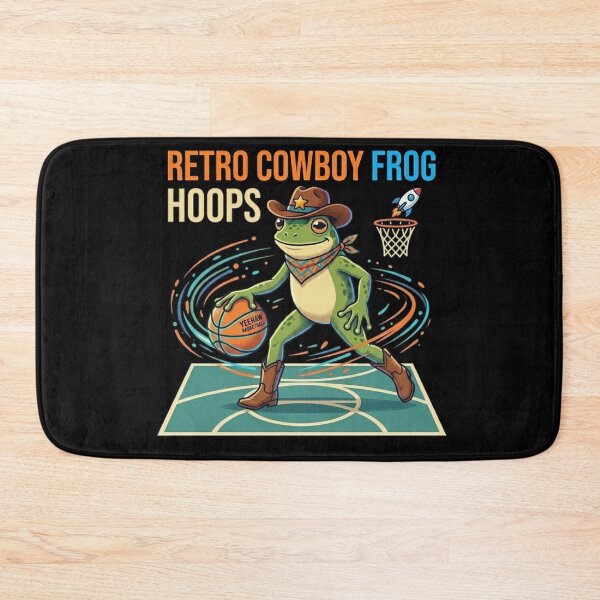 Item preview, Funny Western Frog Playing Hoops Sticker . designed and sold by  TrendForge.