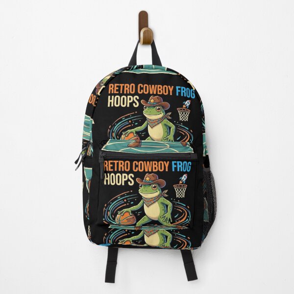 Item preview, Funny Western Frog Playing Hoops Sticker . designed and sold by TrendForge.