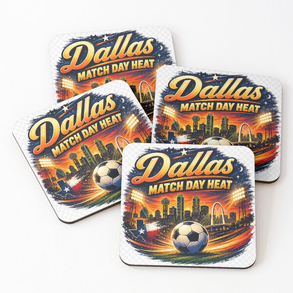 Item preview, Dallas Match Day Heat – Retro Texas Soccer Fan Design designed and sold by MySheetMusicArt.