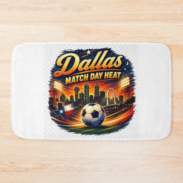 Item preview, Dallas Match Day Heat – Retro Texas Soccer Fan Design designed and sold by MySheetMusicArt.