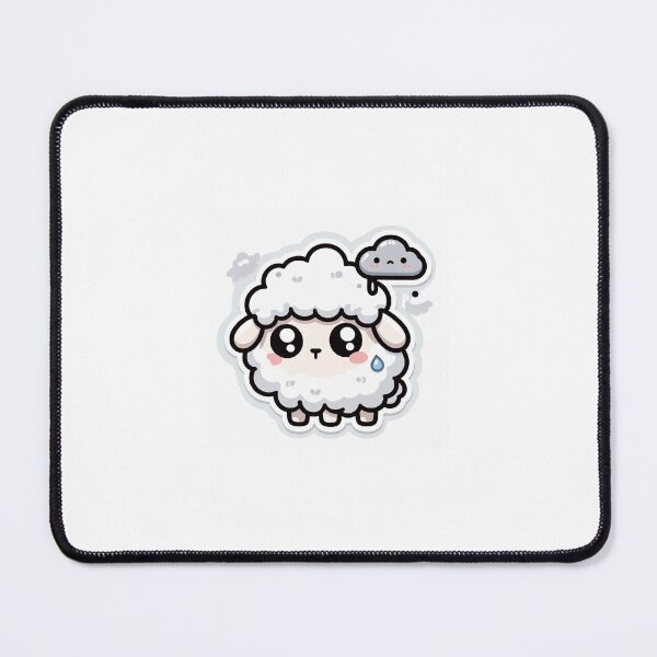 Item preview, Kawaii Brain Fog Sheep Sticker designed and sold by PastelPawsArt.