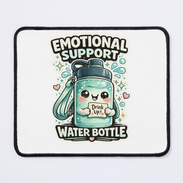 Item preview, Emotional Support Water Bottle Sticker | Cute Hydration Kawaii Sticker designed and sold by SimranChhina.