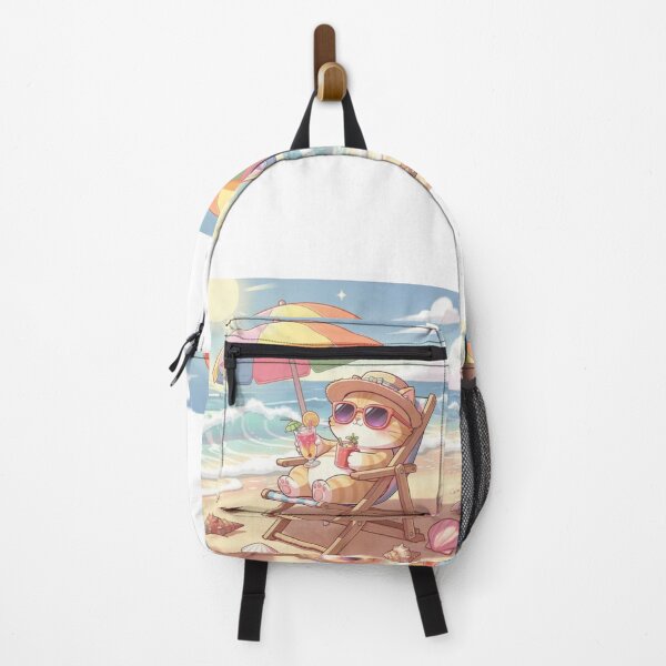 Item preview, Chill Beach Cat Summer Vacation designed and sold by Moody Vibes Studio.