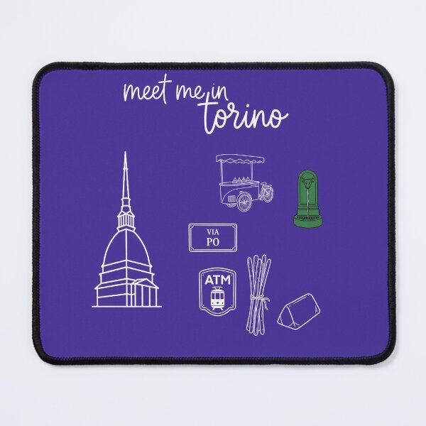 Item preview, Meet Me in Torino - Turin Icons Doodle Art designed and sold by Torinostalgia.
