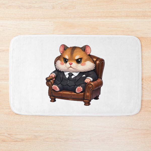Item preview, Funny Hamster Boss in a Tiny Mafia Suit designed and sold by BarkAndArt.