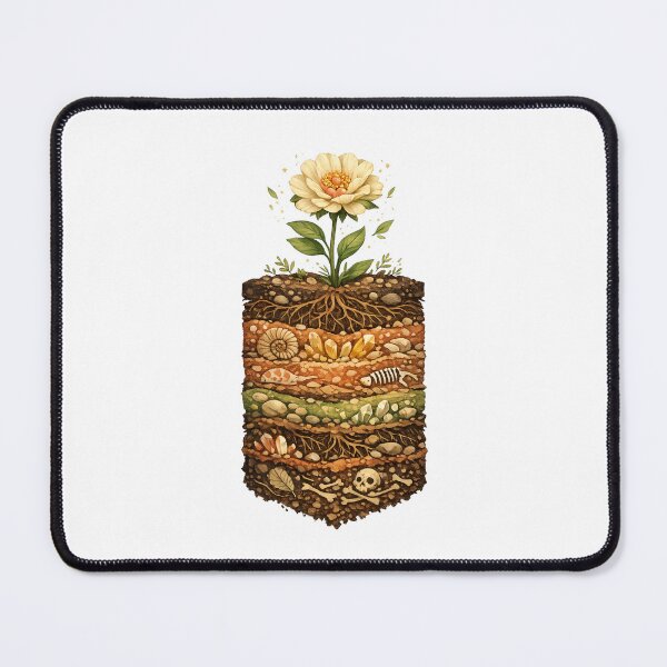 Item preview, Grow Through What You Go Through Wildflower Resilience Botanical Illustration designed and sold by MrDev.