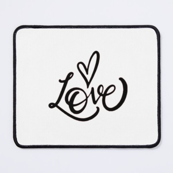 Item preview, Love Heart Script Typography Design designed and sold by PixelVibe Art.
