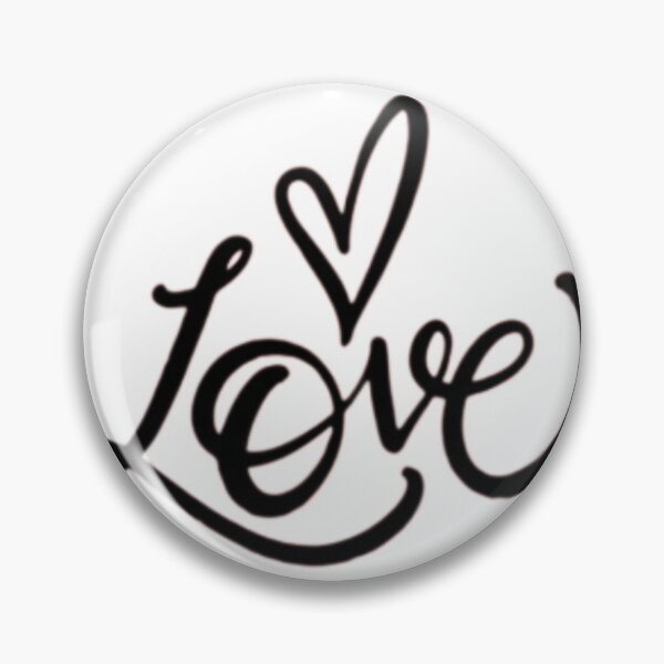 Item preview, Love Heart Script Typography Design designed and sold by PixelVibe Art.