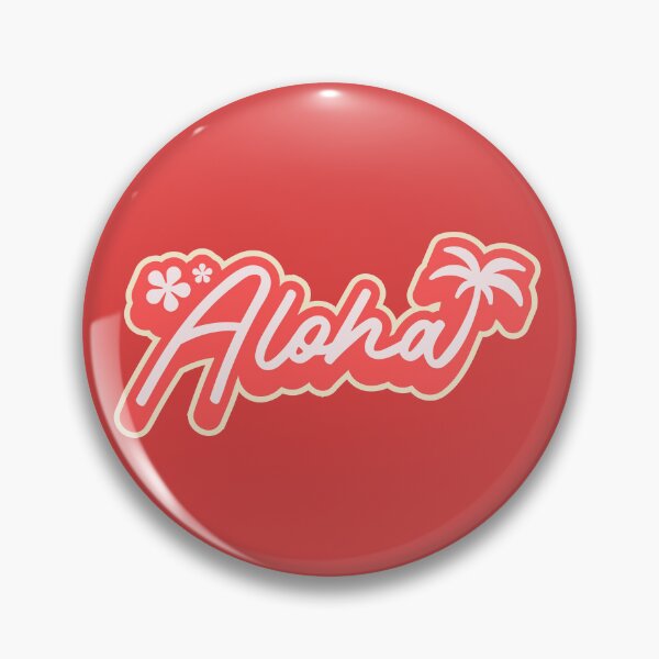 Item preview, Retro Aloha Hawaiian Vacation Sticker Design designed and sold by SolutionsArt.